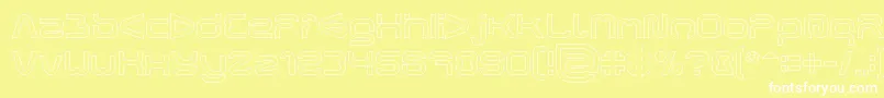 FORMAL ART Hollow Font – White Fonts on Yellow Background