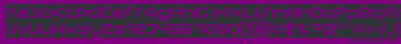 フォントFORMAL ART Inverse – 紫の背景に黒い文字