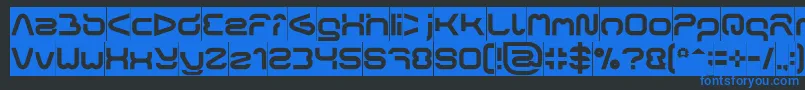 FORMAL ART Inverse Font – Blue Fonts on Black Background