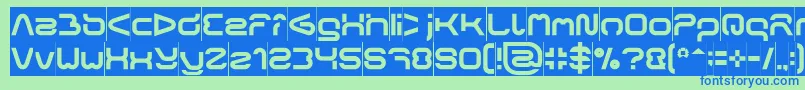 FORMAL ART Inverse Font – Blue Fonts on Green Background