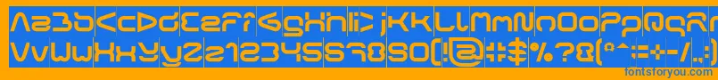 FORMAL ART Inverse Font – Blue Fonts on Orange Background