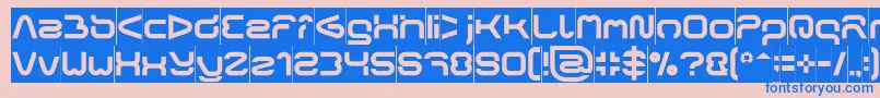 FORMAL ART Inverse Font – Blue Fonts on Pink Background