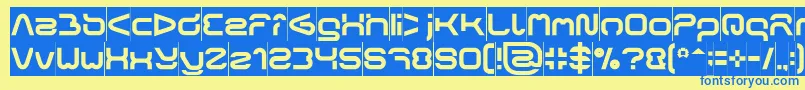 FORMAL ART Inverse Font – Blue Fonts on Yellow Background