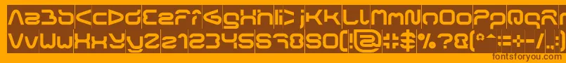 FORMAL ART Inverse Font – Brown Fonts on Orange Background