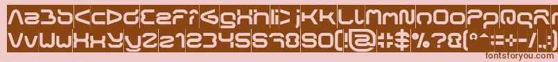 FORMAL ART Inverse Font – Brown Fonts on Pink Background