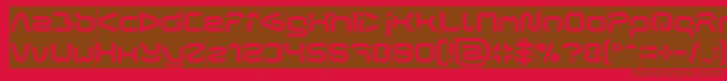 FORMAL ART Inverse Font – Brown Fonts on Red Background