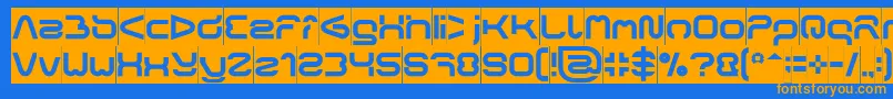 FORMAL ART Inverse Font – Orange Fonts on Blue Background