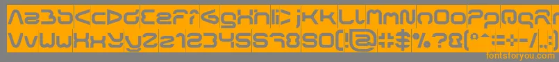 FORMAL ART Inverse Font – Orange Fonts on Gray Background