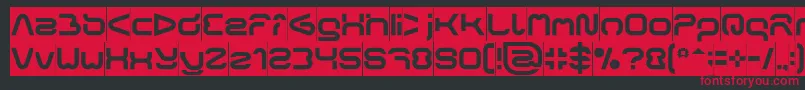 FORMAL ART Inverse Font – Red Fonts on Black Background