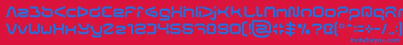 FORMAL ART Light Font – Blue Fonts on Red Background