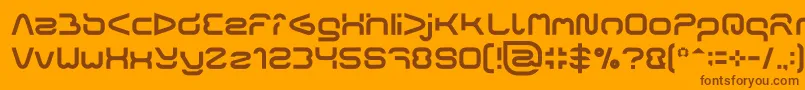 FORMAL ART Light Font – Brown Fonts on Orange Background