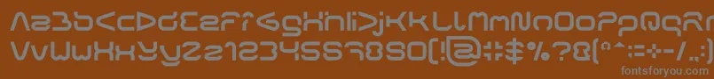FORMAL ART Light Font – Gray Fonts on Brown Background