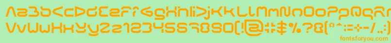 FORMAL ART Light Font – Orange Fonts on Green Background
