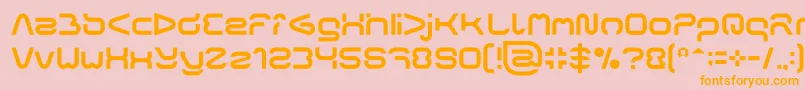 FORMAL ART Light Font – Orange Fonts on Pink Background