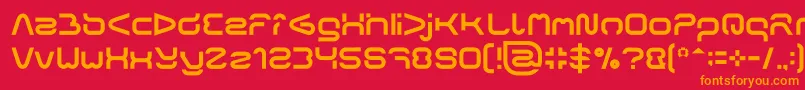 FORMAL ART Light Font – Orange Fonts on Red Background