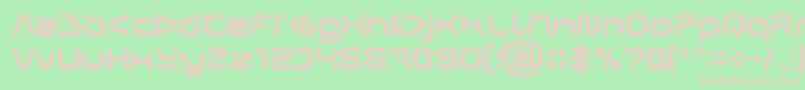 フォントFORMAL ART Light – 緑の背景にピンクのフォント