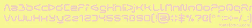 FORMAL ART Light Font – Pink Fonts on Yellow Background