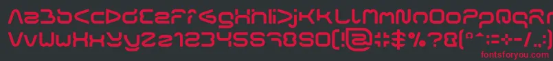 FORMAL ART Light Font – Red Fonts on Black Background