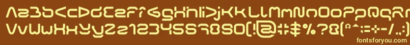 FORMAL ART Light Font – Yellow Fonts on Brown Background