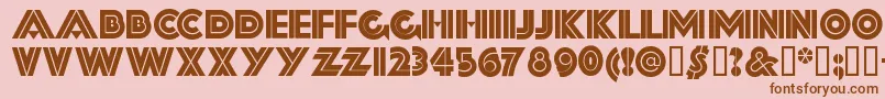 FORTSSH  Font – Brown Fonts on Pink Background