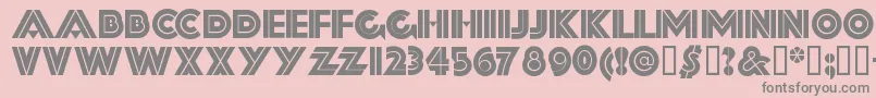 FORTSSH  Font – Gray Fonts on Pink Background