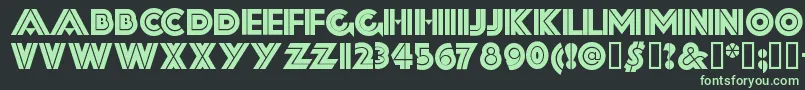 FORTSSH  Font – Green Fonts on Black Background