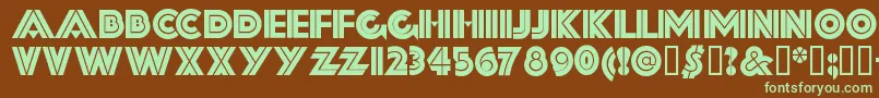 FORTSSH  Font – Green Fonts on Brown Background