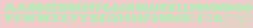 FORTSSH  Font – Green Fonts on Pink Background