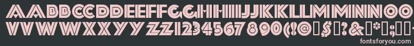 FORTSSH  Font – Pink Fonts on Black Background