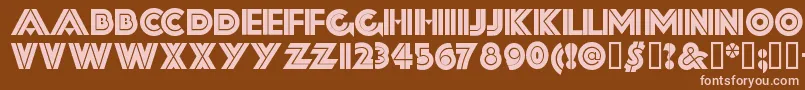 FORTSSH  Font – Pink Fonts on Brown Background