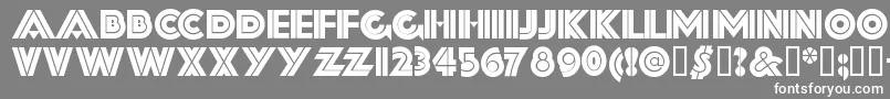 フォントFORTSSH  – 灰色の背景に白い文字