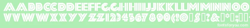 FORTSSH  Font – White Fonts on Green Background