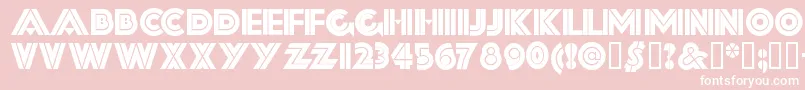 FORTSSH  Font – White Fonts on Pink Background