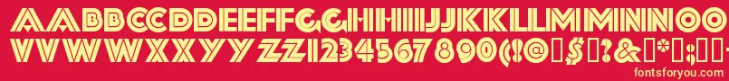 FORTSSH  Font – Yellow Fonts on Red Background