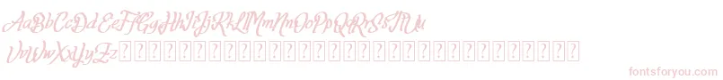 Fortuin FREE FOR PERSONAL USE Font – Pink Fonts on White Background