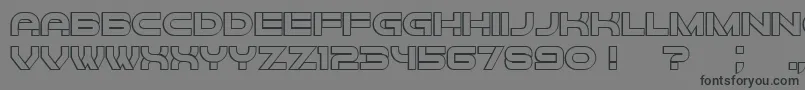 Forvertz3D Font – Black Fonts on Gray Background