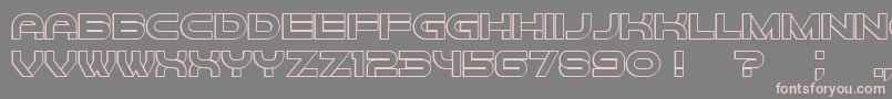Forvertz3D Font – Pink Fonts on Gray Background