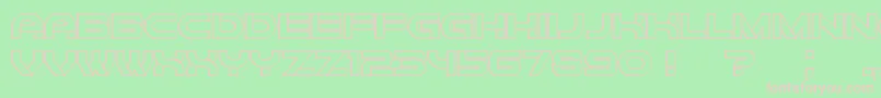 Forvertz3D Font – Pink Fonts on Green Background