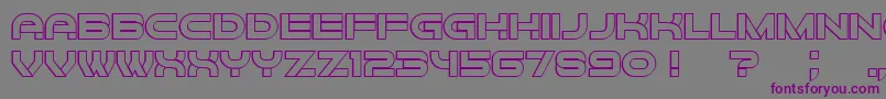 Forvertz3D Font – Purple Fonts on Gray Background