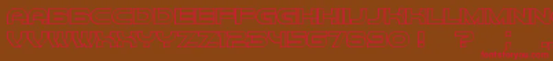 Forvertz3D Font – Red Fonts on Brown Background