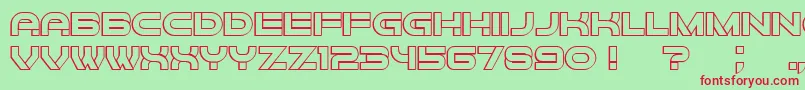 Forvertz3D Font – Red Fonts on Green Background