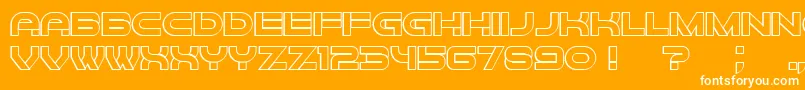 Forvertz3D Font – White Fonts on Orange Background