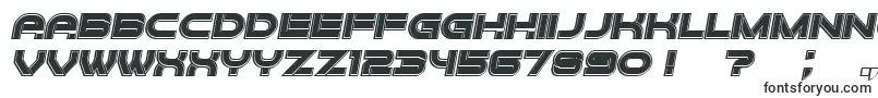 Шрифт Forvertz3DFilled Italic – техно шрифты