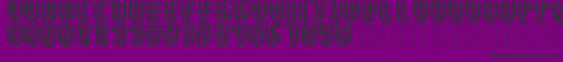 ForzaJuve Regular Font – Black Fonts on Purple Background