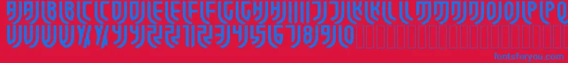 ForzaJuve Regular Font – Blue Fonts on Red Background