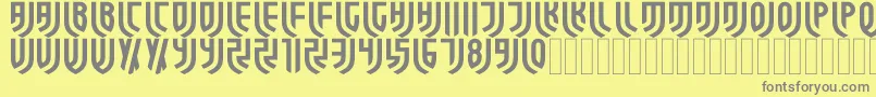 ForzaJuve Regular Font – Gray Fonts on Yellow Background