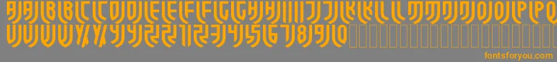 ForzaJuve Regular Font – Orange Fonts on Gray Background