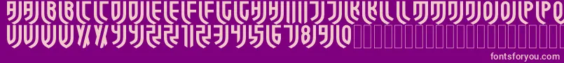 ForzaJuve Regular Font – Pink Fonts on Purple Background