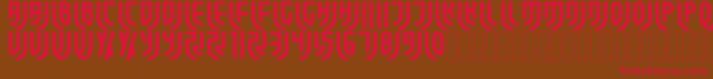 ForzaJuve Regular Font – Red Fonts on Brown Background