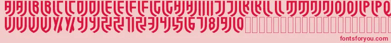 ForzaJuve Regular Font – Red Fonts on Pink Background